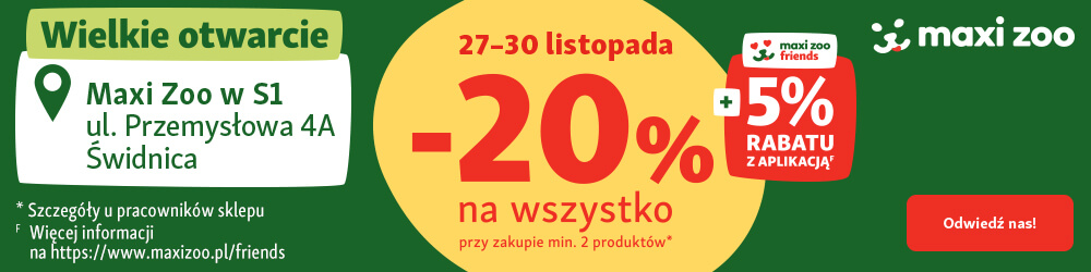 Maxi Zoo otwiera pierwszy sklep w Świdnicy