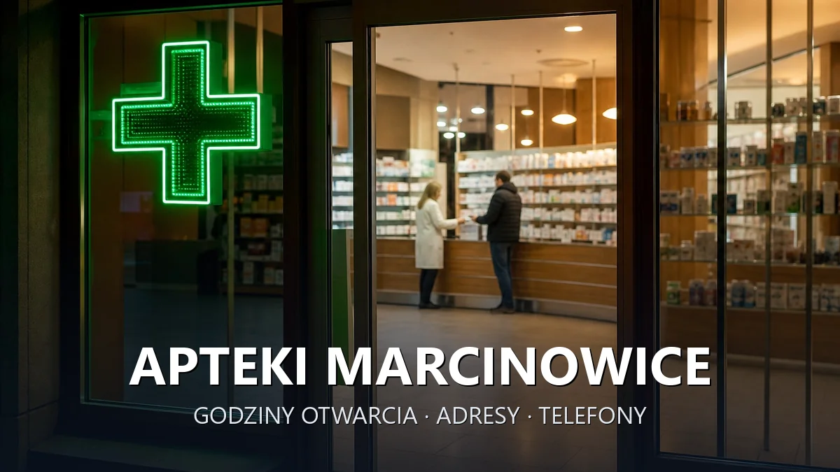 Apteki Marcinowice, powiat świdnicki - adresy, telefony, godziny otwarcia