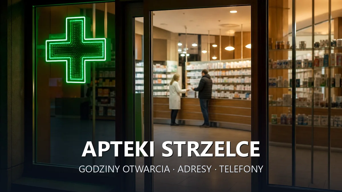 Apteki Strzelce, gmina Marcinowice, powiat świdnicki - adresy, telefony, godziny otwarcia