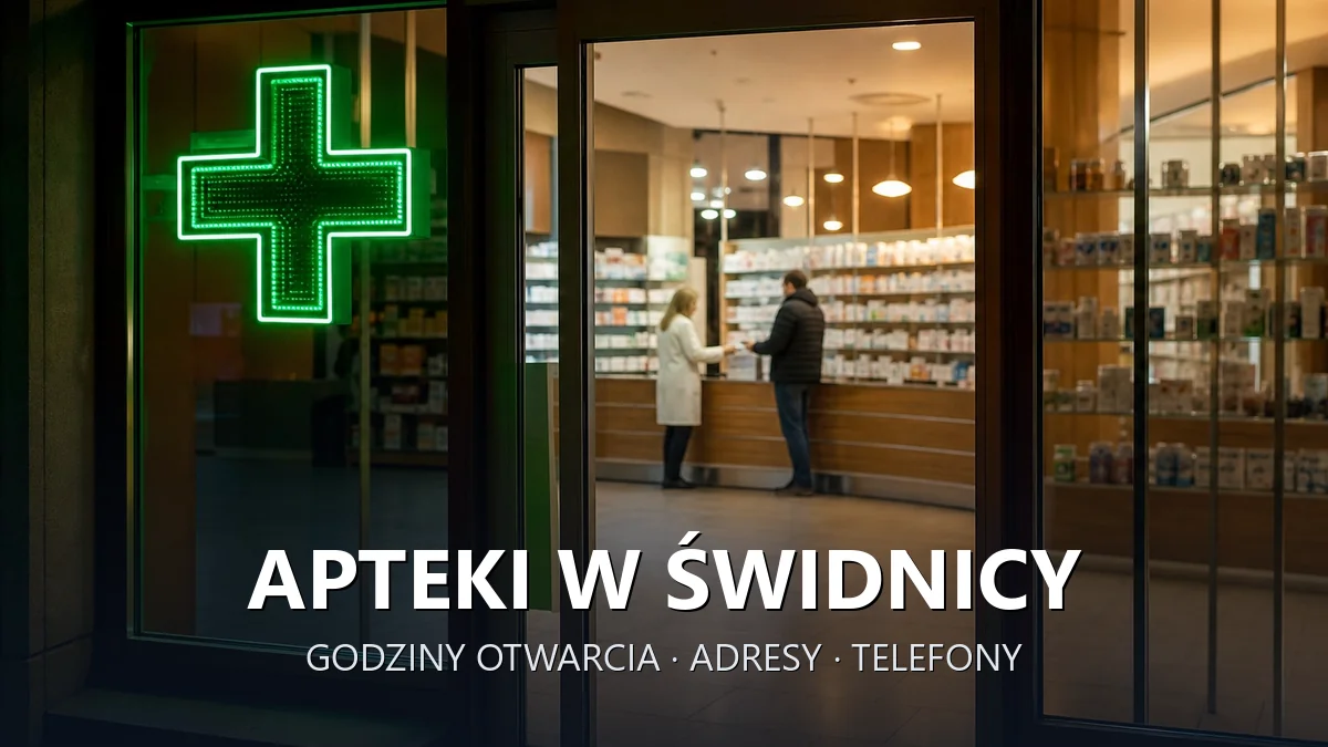 Apteki w Świdnicy - godziny otwarcia i dyżury