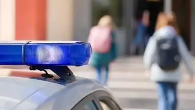 Policja zabezpieczyła szkoły w gminie Żarów. Wejścia tylko dla uczniów i pracowników