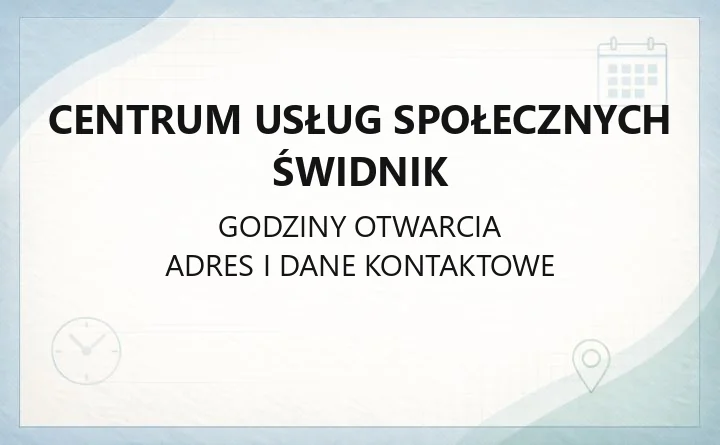 Centrum Usług Społecznych Świdnik - kontakt, świadczenia, Karta Dużej Rodziny