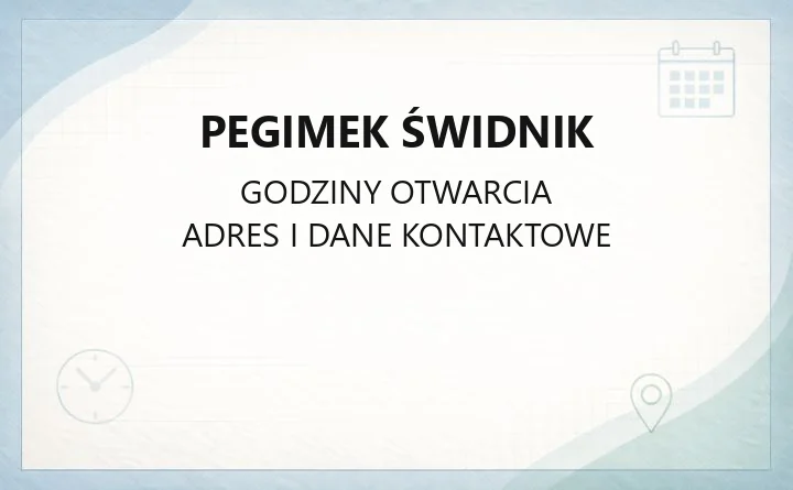 Pegimek Świdnik - kontakt, BOK, awarie i opłaty komunalne