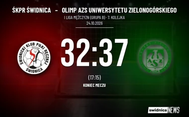 [PIŁKA RĘCZNA] ŚKPR Świdnica – Olimp AZS Uniwersytetu Zielonogórskiego 32:37 w I Lidze Mężczyzn (Grupa B)