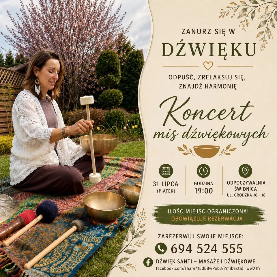 Grafika promocyjna wydarzenia Koncert mis dźwiękowych w Świdnicy