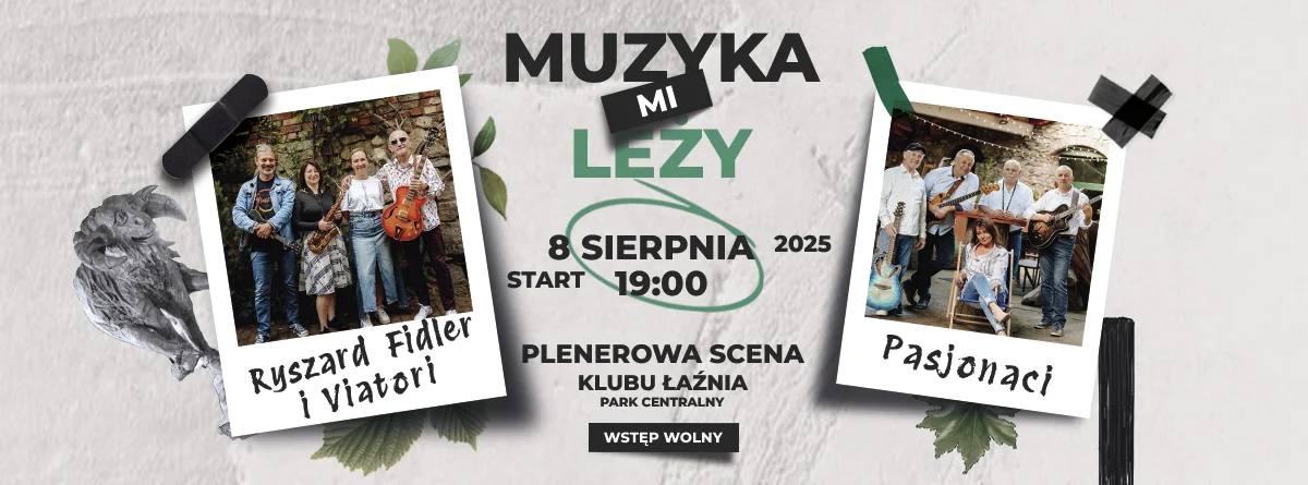 Grafika promocyjna wydarzenia Koncert Ryszarda Fidlera z zespołem Viatori oraz grupą Pasjonaci w Świdnicy