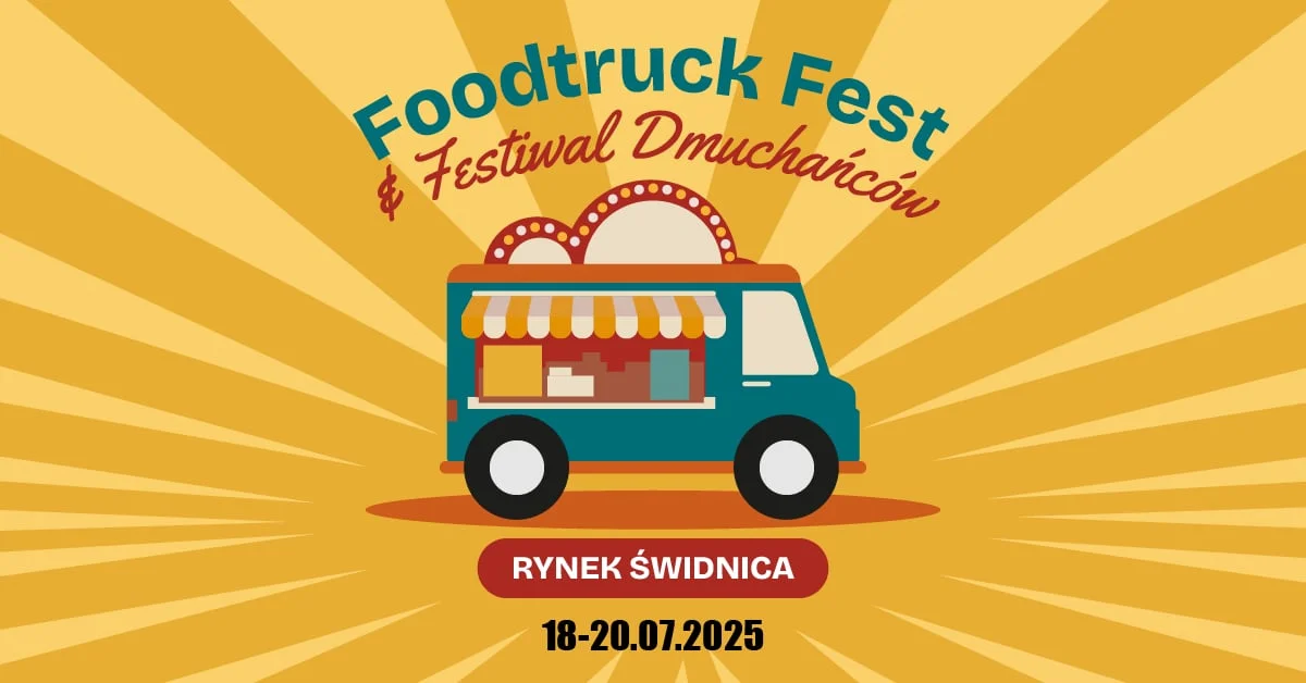 Grafika promocyjna wydarzenia Letnia impreza kulinarna i rozrywkowa na Rynku w Świdnicy