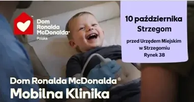 Grafika promocyjna wydarzenia Bezpłatne badania USG dla dzieci z Gminy Strzegom