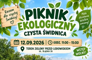 Grafika promocyjna wydarzenia Piknik ekologiczny „Czysta Świdnica”