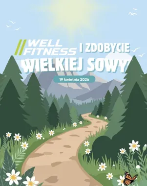 Grafika promocyjna wydarzenia Well Fitness Świdnica: wspólny wypad na Wielką Sowę — 19 kwietnia 2026