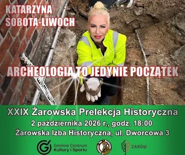 Grafika promocyjna wydarzenia XXIX Żarowska Prelekcja Historyczna