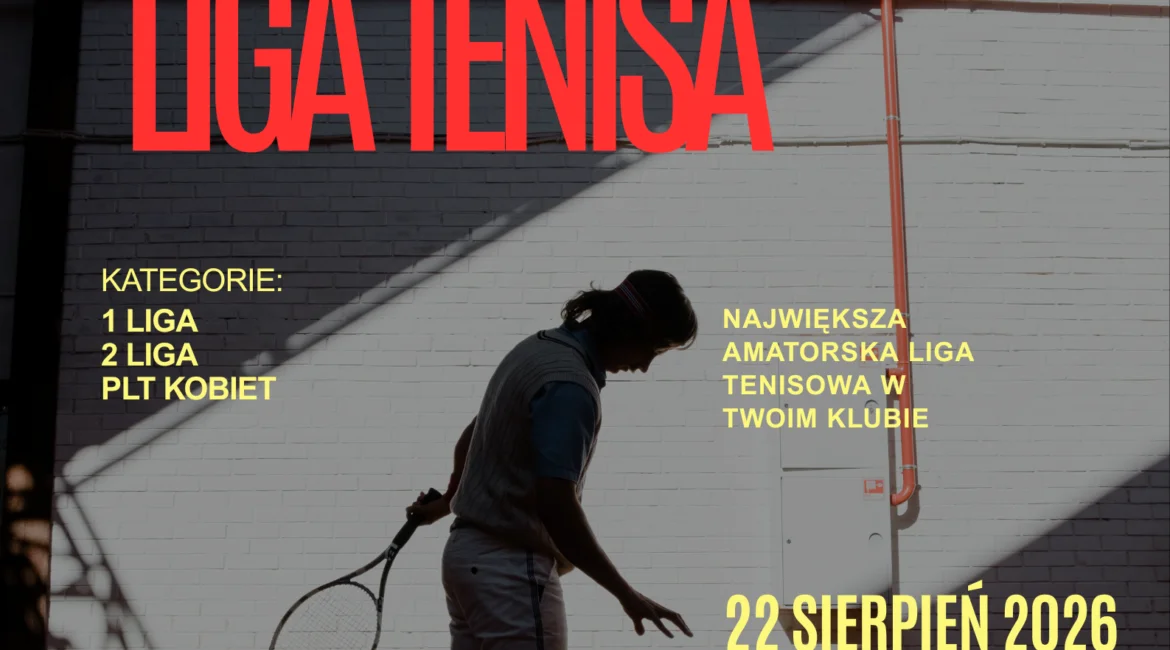 Grafika promocyjna wydarzenia Turniej Polskiej Ligi Tenisa na kortach OSIR Świdnica