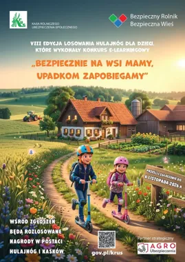 Sto hulajnóg i ważna lekcja bezpieczeństwa. KRUS rusza z konkursem dla dzieci