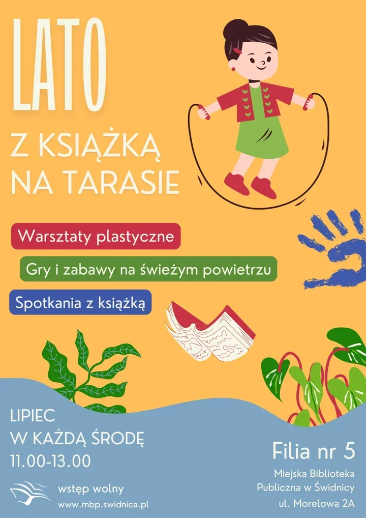 Lato z książką na tarasie - lipcowe środy pełne ruchu i bajek