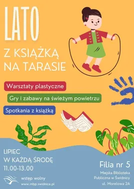 Lato z książką na tarasie - lipcowe środy pełne ruchu i bajek