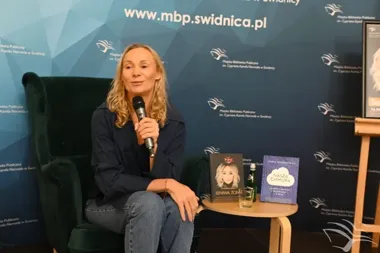 Sonia Bohosiewicz w Świdnicy - biblioteka zamieniła się w salon rozmów