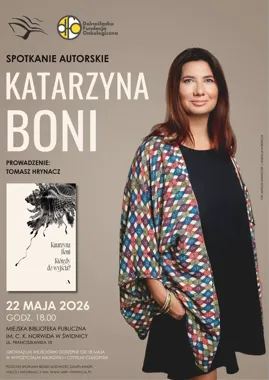 Katarzyna Boni w Świdnicy - wieczór o lęku, klimacie i szukaniu wyjścia