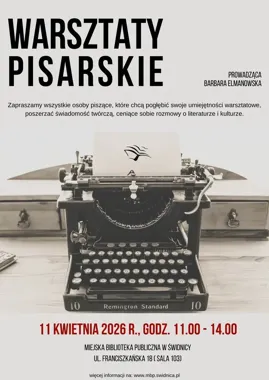 Świdnicka biblioteka znów otwiera drzwi dla tych, którzy chcą pisać lepiej