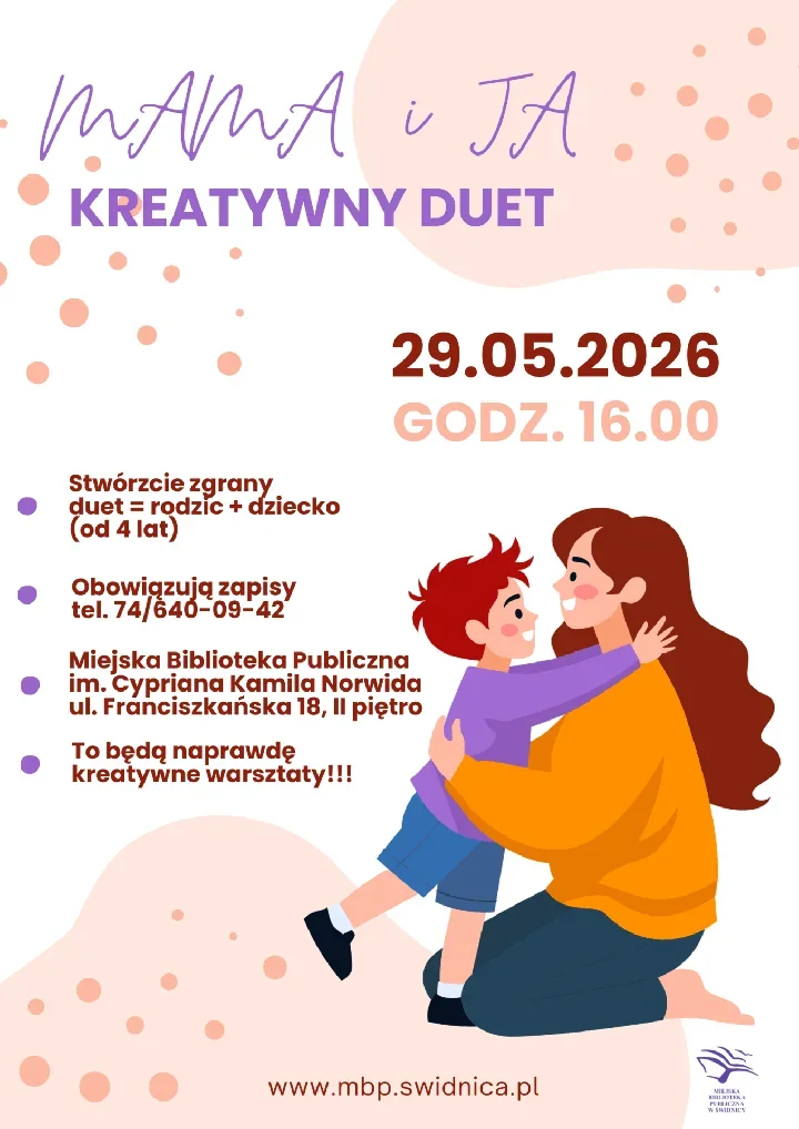 Mama i Ja w bibliotece - warsztaty, które robią miejsce na bliskość