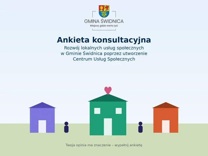 Gmina Świdnica planuje Centrum Usług Społecznych. Trwa badanie potrzeb mieszkańców