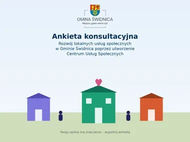 Gmina Świdnica planuje Centrum Usług Społecznych. Trwa badanie potrzeb mieszkańców