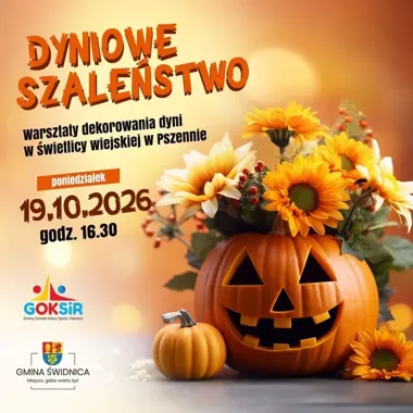 Dyniowe dekoracje powstaną w Pszennie. Warsztaty dla dzieci i dorosłych