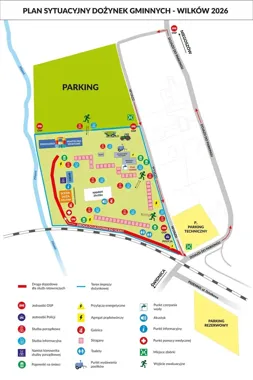 Dożynki w Wilkowie z wyznaczonymi parkingami i oznakowanymi dojazdami
