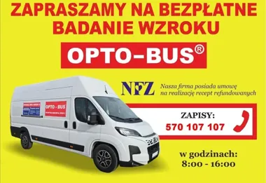 Bezpłatne badanie wzroku w Lutomi Górnej. OPTO BUS wraca do gminy Świdnica