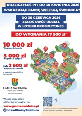 Terminowy PIT może przynieść 17,5 tys. zł. W gminie Świdnica trwa loteria