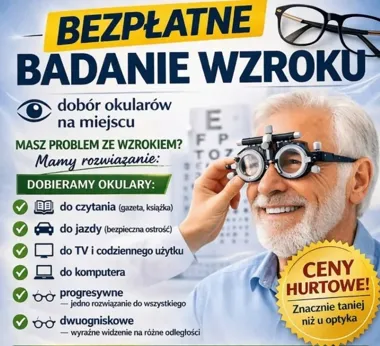 Darmowe badania wzroku w gminie Świdnica. Zapisy już trwają