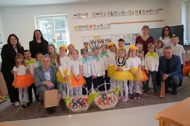 Przedszkolaki z Witoszowa Dolnego zamieniły świąteczne spotkanie w wodną zabawę