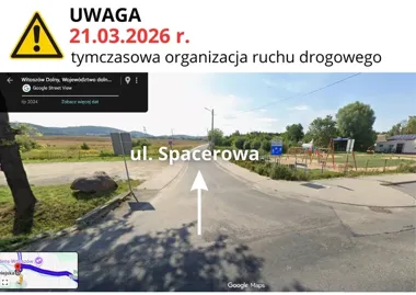 Zmiany w ruchu przy Centrum Sportowo–Rekreacyjnym w Witoszowie Dolnym podczas zawodów
