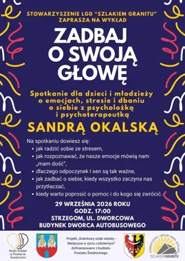 W Strzegomiu porozmawiają o stresie. Bezpłatne spotkanie dla dzieci i rodziców
