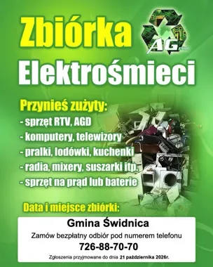 Nie trzeba wynosić elektrośmieci na drogę. AG-Eko odbierze je z posesji