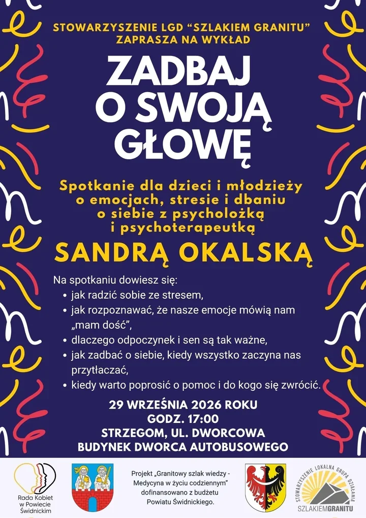 W Strzegomiu porozmawiają o stresie. Bezpłatne spotkanie dla dzieci i rodziców