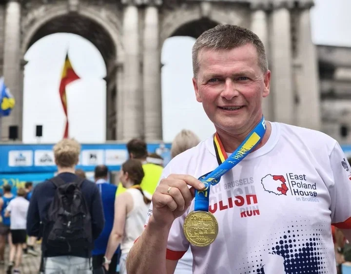 Komendant z Jaworzyny Śląskiej pobiegł w Brukseli. 20 kilometrów w nieco ponad półtorej godziny