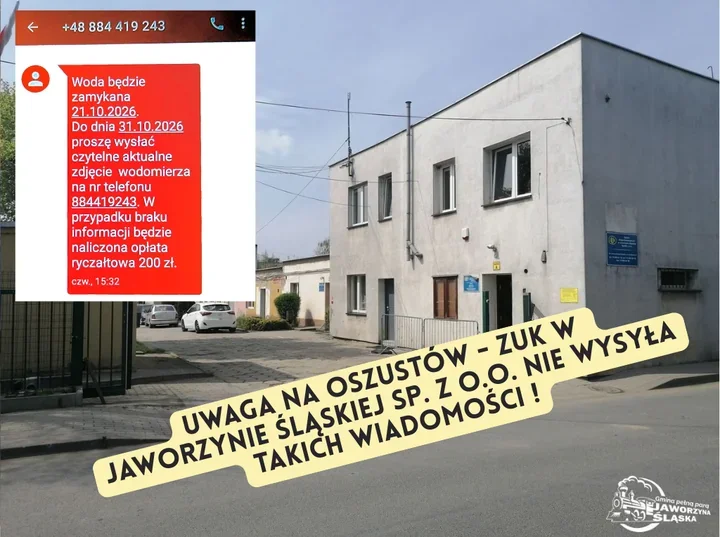 Fałszywe SMS-y o zdjęcie wodomierza pojawiły się w Jaworzynie Śląskiej