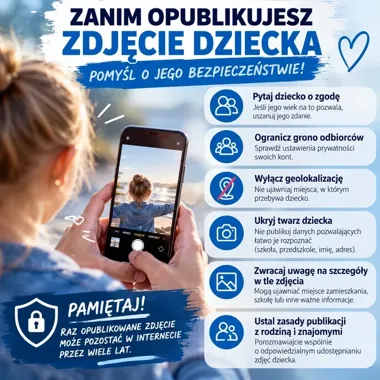 Jedno zdjęcie dziecka może ujawnić szkołę i adres. Policja ostrzega