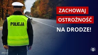 Mokra jezdnia i liście wydłużają hamowanie - policja ostrzega