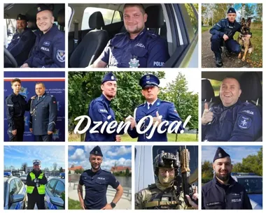 Mundur i ojcostwo w jednej służbie - świdnicka Policja podkreśliła ten kontrast