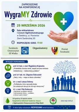 Konferencja w Świdnicy połączy wykłady o zdrowiu z bezpłatnym badaniem moczu