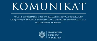 CBA zatrzymało cztery osoby. Chodzi o fałszywe zaświadczenia dla ochrony