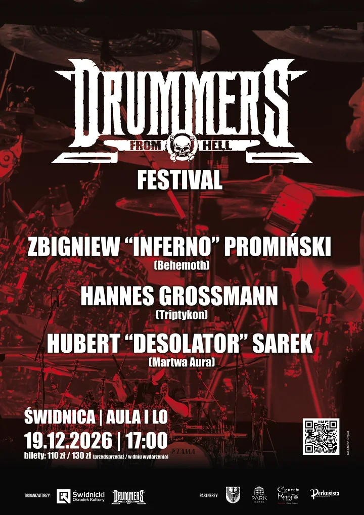 Drummers From Hell wraca do Świdnicy. Trzech mistrzów za jednym zestawem