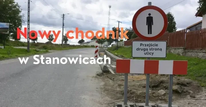 Nowy chodnik przy Olszańskiej poprawi bezpieczeństwo pieszych w Stanowicach