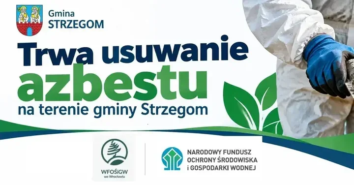 Azbest znika z gminy Strzegom. Trwa usuwanie niebezpiecznych odpadów
