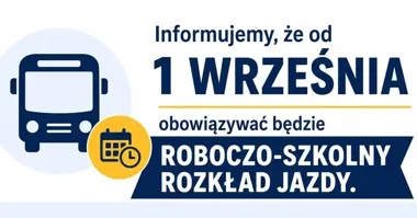 Gminna komunikacja przechodzi na rozkład roboczo-szkolny