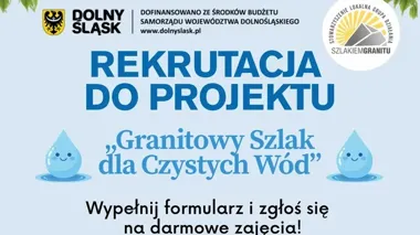 Darmowe warsztaty o czystej wodzie. Rekrutacja trwa w siedmiu gminach