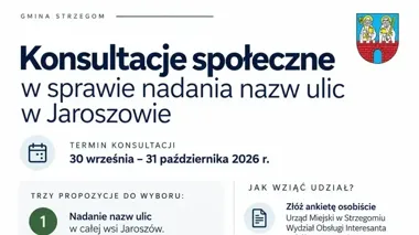 Trzy warianty dla Jaroszowa. Mieszkańcy wybiorą przyszłe adresy